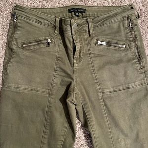 Kendall & Kylie olive green pants